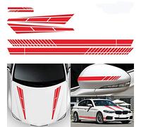 Vitihipsy 6X Autocollant de Voiture, Rayure de Côté, Vinyle Graphique pour Décoration Automatique