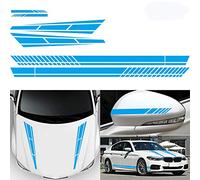 Vitihipsy 6X Autocollant de Voiture, Rayure de Côté, Vinyle Graphique pour Décoration Automatique