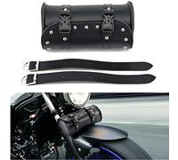 vitihipsy - Sac latéral pour Moto, Sacs latéraux universels pour Moto, kit d'outils de Moto en Cuir Noir, Sac résistant à l'eau et à la Chaleur (21 x 10 x 10 cm)