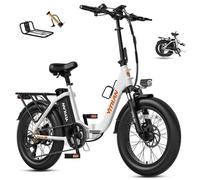 VITILAN U3 - Vélo Électrique Pliable - Roues 20"" - Moteur 750W 45km/h - Batterie 36V 13Ah - Autonomie 73 km (Mode ASSIST) - Blanc
