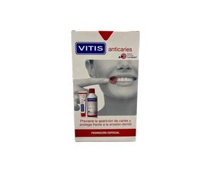 Vitis Anticaries Pack Dentifrice 100ml + Bain de Bouche 500ml