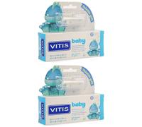 VITIS® Baby Gel dentaire + Brosse à dents de doigt Gel(S) 2x30 ml