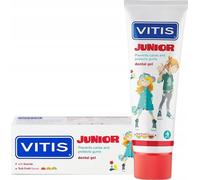 Vitis | Dentifrice - Dentifrice enfants - Junior Fluor 6+ - 75 ml - Tutti Frutti - Protection anti-carie - Haleine fraîche