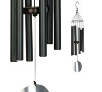 VITIS IN SITU-Carillon Aureole, coloris noir avec tubes en acier, H 106 cm