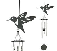 VITIS IN SITU-Carillon motif colibri noir - 35 cm