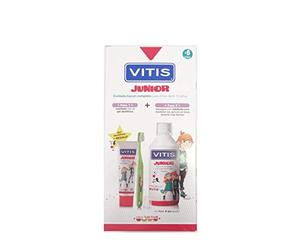 VITIS Junior Complete Care : Bain de Bouche + Brosse à Dents Souple + Gel Dentifrice