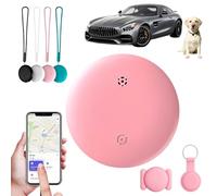 Vitivie Tracer GPS, GP90 Traceur GPS Android et iOS, Tracker Bluetooth Anti-Perte Ultra Précis pour Clés, Portefeuille et Chien, Compatible avec Apple Find My (Rose)