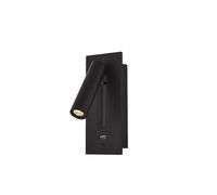 VITIWEDTY Applique Murale Lecture Chevet à LED, Lampe Lecture pour TêTe De Lit, Veilleuse Mise Au Point, Port Charge Rapide USB, TêTe Pivotante, Support Mural (Type C A)