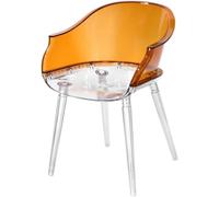 VITIWEDTY Chaises Modernes Transparentes, Design Minimaliste avec Confort Ergonomique pour Usage Polyvalent (Anthracite 50 * 50 * 79cm)