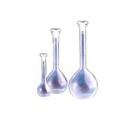 Vitlab 67195 Fiole jaugée avec bouchon NS, PMP, classe B 10/19, 25 mL (paquet de 6)
