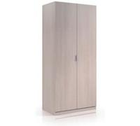 Habitdesign modèle Low Cost Armoire 2 portes pour chambre à coucher, finition couleur chêne, dimensions : 81 x 180 x 52 cm (l x H x P).