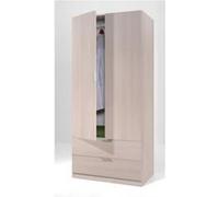 VITO Armoire 2 portes 2 tiroirs 81x85cm chene