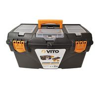 VITO - Boite à outils 21" 535 x 291 x 280 mm Grande malette 3 organiseurs sur couvercle + Porte outils