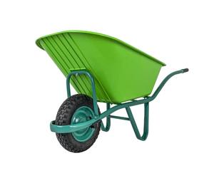 VITO - Brouette de Jardin à Roue gonflée 37cm Polyvalente avec cuve PVC 100Litres