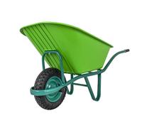 VITO - Brouette de Jardin PVC Capacité 100L Roue Ø37cm Antirouille