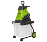 VITO Broyeur de végétaux 2500W Bac 45 litres Branches 45mm Elagage Jardinage Taillage