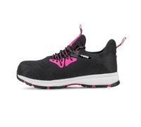 VITO - Chaussures de Sécurité Femme S1P SRA - Baskets de Travail Légères et Respirantes - Coque Composite - Pointure 35 - Norme ISO 20345 - Noir et Rose (438g)
