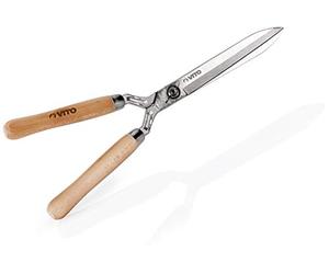 VITO - Cisaille de Jardin Taille Haies Manche Bois INOX et Fer forgé à la Main Haute qualité
