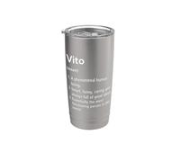 Vito Définition du nom Dictionnaire amusant Gobelet isotherme en acier inoxydable double paroi