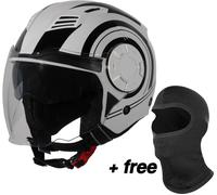 Vito Isola, casque ouvert M Blanc/Noir Blanc/Noir