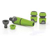 VITO - Kit arrosage 4 Pieces diam 25-1' Lance Multi Jet + Nez de Robinet + raccord Rapide + Embout raccord