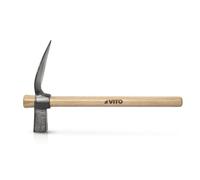 Marteau de Paveur Acier Trempé & Manche Bois Marteau de Maçon pour la pose de pavés et bordures