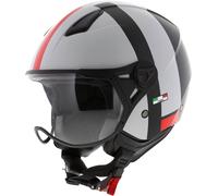 Vito Moda, casque à réaction XXL Mat Blanc/Noir/Rouge Mat Blanc/Noir/Rouge