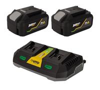 VITO -Pack 2 Batteries Lithium 20V 4.0Ah + Chargeur Double Gamme sans Fil