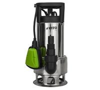 VITO - Pompe de relevage Eaux usées 1100W Corps INOX Pompe immergée Egouts Caves
