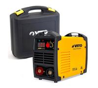 VITO - Poste à Souder Inverter 140 A - Affichage Numérique, Léger, MMA, Acier/Inox/Fonte, Épaisseur 8mm max - Idéal Maintenance & Réparation, Mallette Incluse