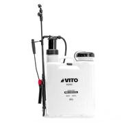 VITO - Pulvérisateur de Jardin 12L Produits Corrosifs, Alcalins Régulateur de Pression - 4 Buses