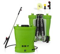 VITO - Pulvérisateur de Jardin 16L à Batterie Pulvérisateur Electrique 12V/8AH, 6 Bars, Autonomie 4h - Buses, Chargeur et Lance Télescopique Inclus - Traitement Cultures, Plantes