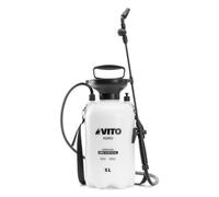 VITO - Pulvérisateur de Jardin 5L Produits Corrosifs, Alcalins Régulateur de pression 4 Buses