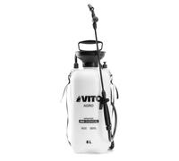 Pulvérisateur de Jardin 8L + 4 buses et Sangle Transport - Résistant Produits Alcalins / Solutions concentrées, Désherbage