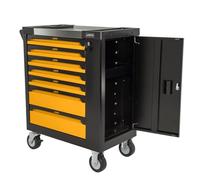 Servante d'atelier 7 tiroirs 221pièces Porte latérale 4 Roues Chariot à outils VITO