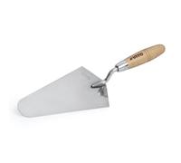 VITO - Truelle de maçon 220mm Acier Inox Forme forgée ronde Manche bois