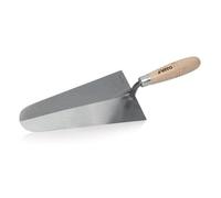 VITO - Truelle de maçon Portugaise forgée Ronde 220mm Acier trempé Manche en Bois