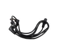 Vitoos Cable de fil en cuivre A 3 Voies Cable de topologie d'alimentation pour le Guitare Adaptateur de separateur noir