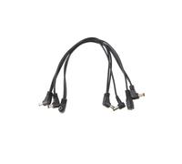 Vitoos Cable de fil en cuivre A 6 Voies Cable de topologie d'alimentation pour le Guitare Adaptateur de separateur noir