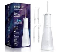 Vitoral Hydropulseur professionnel sans fil pour la santé des dents et des gencives | Irrigateur buccal étanche IPX7 de qualité supérieure et dissolvant de plaque | Jet dentaire à nettoyage en