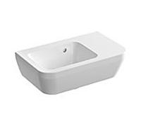 Vitra 7091B403-0012 Tablette de trop-plein droite Weiß Hochglanz VC