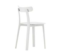 Vitra Chaise All Plastic Chair blanc, Designer Jasper Morrison, 42.5x76x46 cm