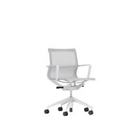 Vitra Chaise de bureau Physix Piètement à cinq étoiles - roulettes pour sols durs - Gris doux - 07 gris argenté - soft grey