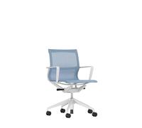 Vitra Chaise de bureau Physix Piètement à cinq étoiles - roulettes pour sols durs - Gris doux - 09 gris glacier - soft grey