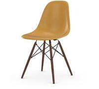 Vitra Chaise Eames en fibre de verre DSW - érable foncé - Ochre Light