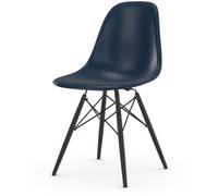 Vitra Chaise Eames en fibre de verre DSW - érable noir - Navy Blue