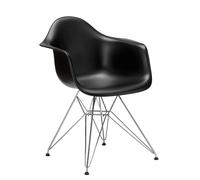 Vitra Chaise Eames Plastic Armchair DAR RE argent, Designer Charles & Ray Eames, 63x83x59 cm