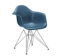 Vitra Chaise Eames Plastic Armchair DAR RE bleu, Designer Charles & Ray Eames, 63x83x59 cm