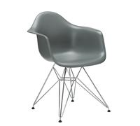 Vitra DAR Eames Plastic Armchair - gris granit RE - chromé
