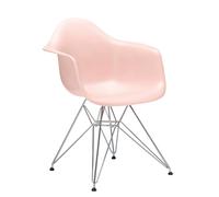 Vitra Chaise Eames Plastic Armchair DAR RE rose, Designer Charles & Ray Eames, 63x83x59 cm